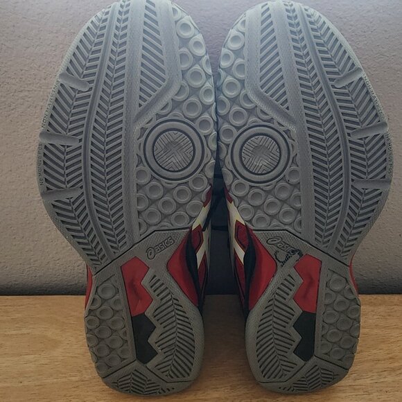 Asics GEL Rocket Mens Red Black Volleyball Court Shoes 1071A030 Size 9 42.5 - Picture 11 of 11
